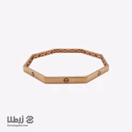 دستبند النگویی چند ظلعی طرح Loveرزگلد