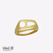 انگشتر طلا زنانه طرح هـ نیمانی کد R16326
