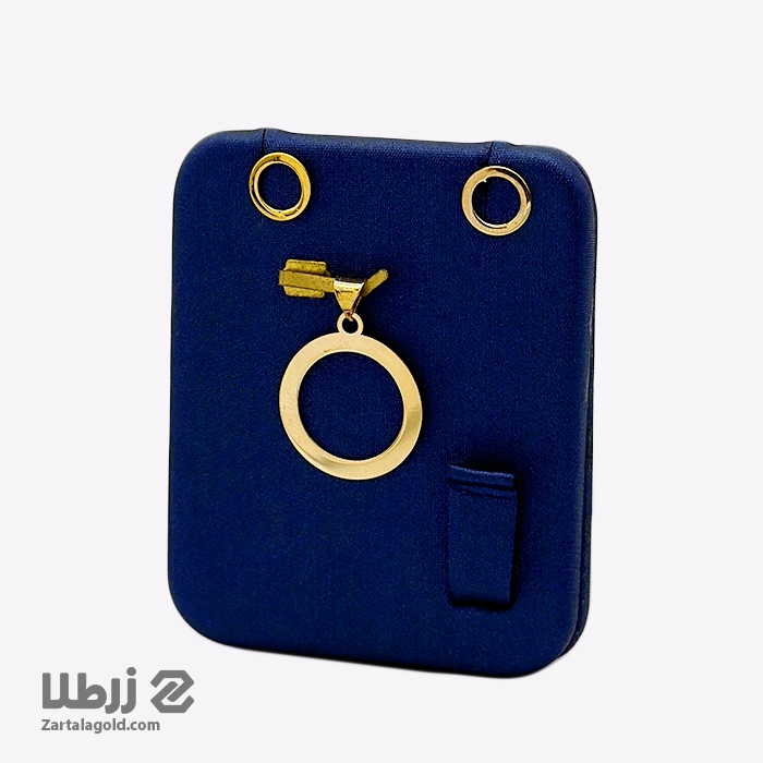 نیم ست طلا طرح دایره مینیمال تو خالی ساده نیم ست طلا طرح دایره کد N16002