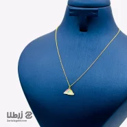 گردنبند طلا طرح رنگین کمان و ابر کد N16358