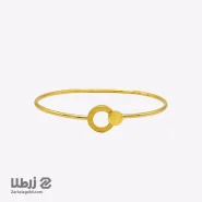 دستبند النگویی طلا طرح دایره کد B17208