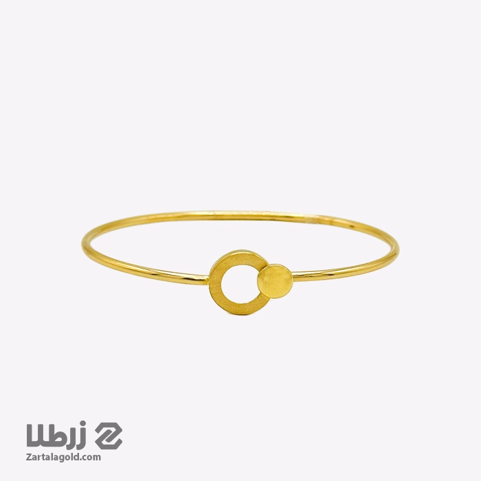 دستبند النگویی طلا طرح دایره کد B17208 دستبند النگویی طلا طرح دایره کد B17208