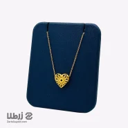 گردنبند زنجیری طلا قلب طرح گل کد N16159