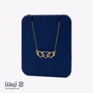 گردنبند طلا طرح قلب و بال فرشته کد N18515