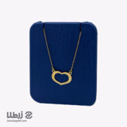 گردنبند طلا طرح قلب توخالی کد N18498