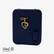 پلاک طلا طرح قلب تو قلب کد P18732