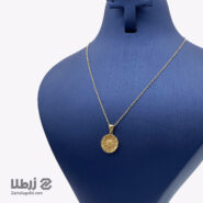 گردنبند طلا طرح گل بابونه کد N18640