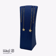 گوشواره طلا بخیه ای طرح ستاره کد E18429