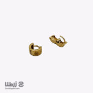 گوشواره طلا حلقه ای طرح کارتیه لاو کد E16596