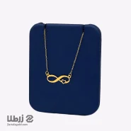 گردنبند طلا طرح قلب بی نهایت کد N17910