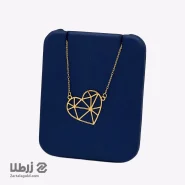گردنبند طلا طرح قلب اوریگامی کد N17919