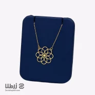 گردنبند طلا طرح گل ماندالا کد N17907