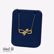 گردنبند طلا طرح تیر و بی نهایت کد N17923
