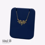 گردنبند طلا طرح گل چندتای N17913