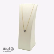 گردنبند طلا طرح سواروسکی بنفش کد N18055