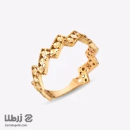 انگشتر طلا زنانه طرح کج میهن