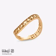 انگشتر طلا زنانه طرح موج میهن