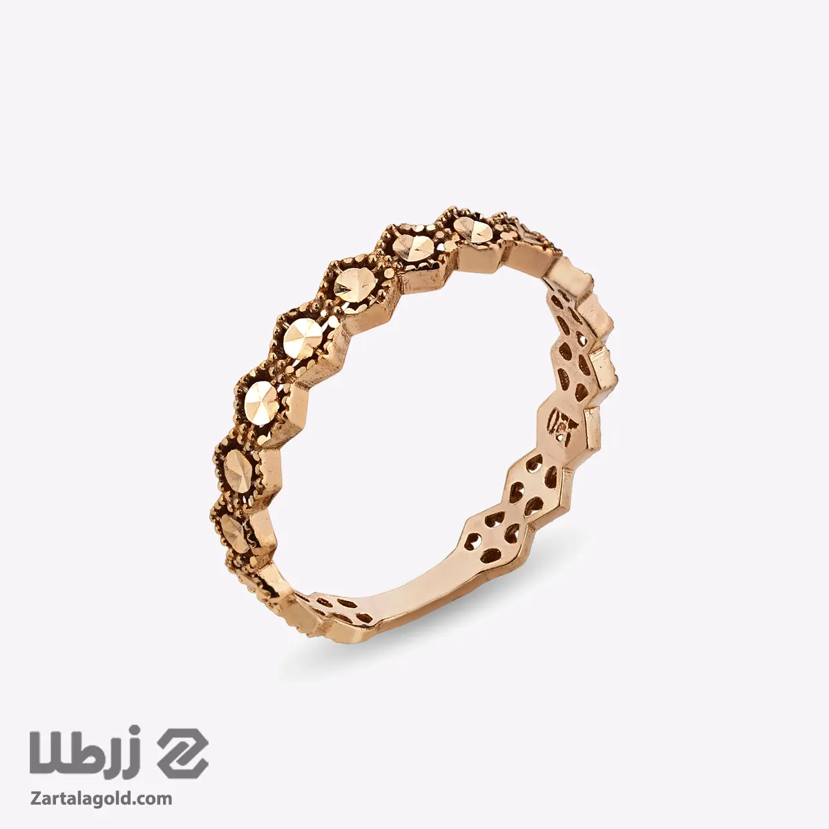 انگشتر میهن دایره و لوزی فاصله دار انگشتر میهن دایره و لوزی فاصله دار
