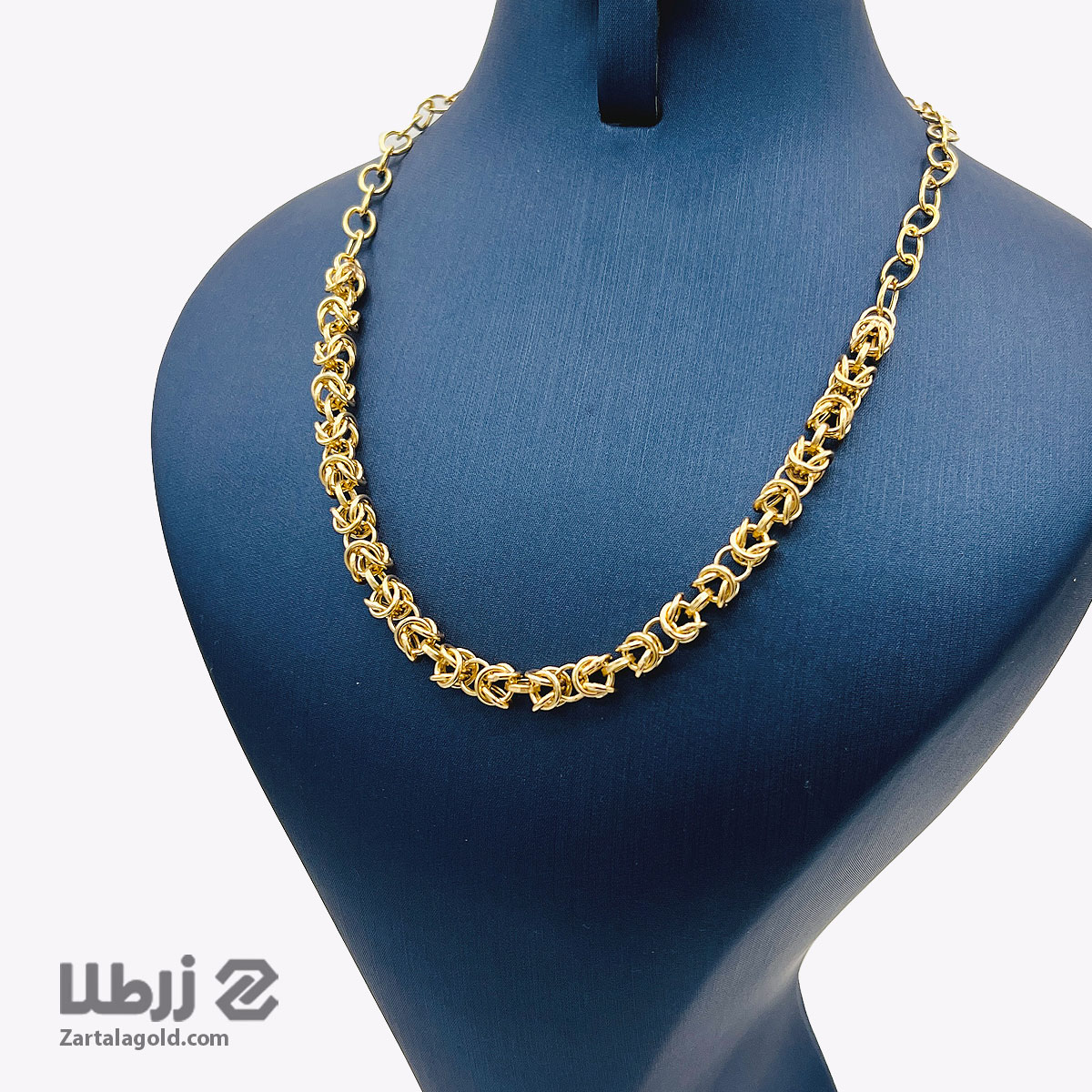گردنبند طلا طرح بافت مدرن کد N19633 گردنبند طلا طرح بافت مدرن کد N19633