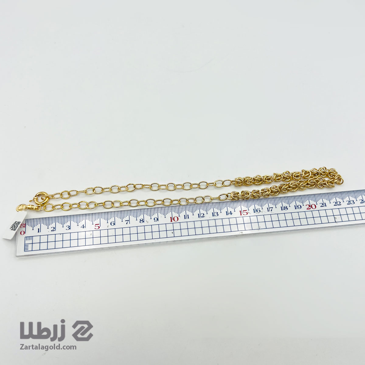 گردنبند طلا طرح بافت مدرن کد N19633 گردنبند طلا طرح بافت مدرن کد N19633