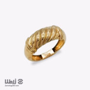 انگشتر طلا مدرن طرح حلزونی کد R18255