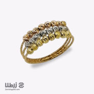 انگشتر زنانه طلا با گوی البرنادو کد R18361