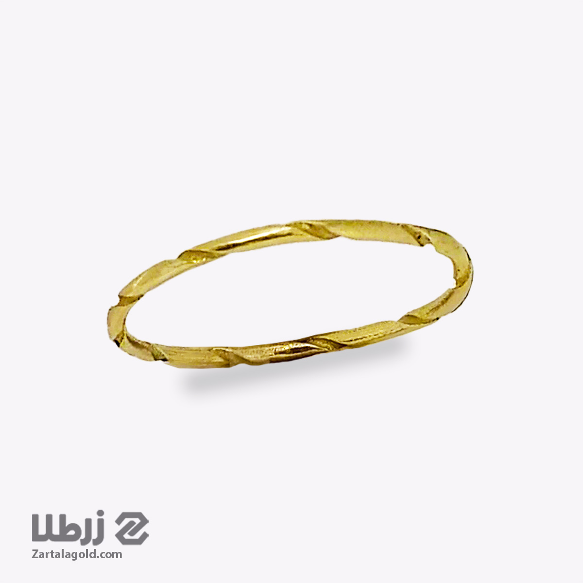انگشتر مینیمال ساده پیچدار انگشتر مینیمال ساده پیچدار کد R15255