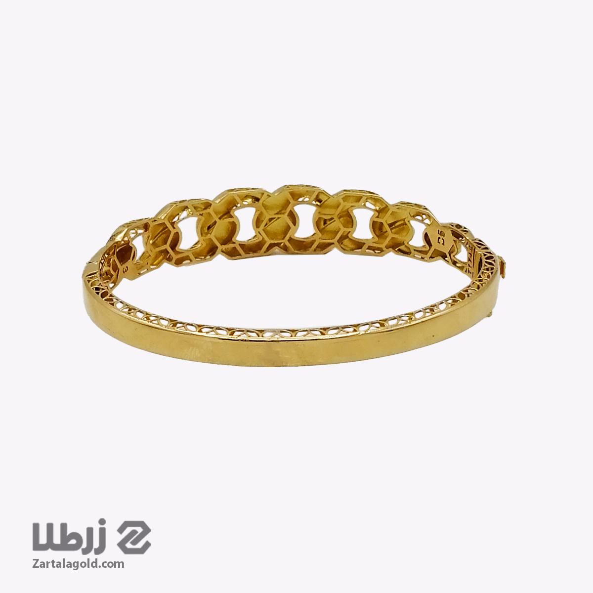 دستبند النگویی طلا طرح کارتیه بغل تراش دستبند النگویی طلا طرح کارتیه بغل تراش کد B19614