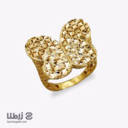 انگشتر طلا حجمی طرح پروانه کد R19601