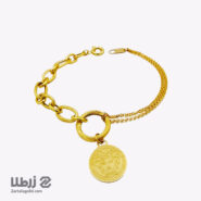 دستبند طلا ترکیبی تیفانی طرح ورساچ کد B19669