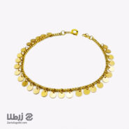 دستبند طلا طرح کارتیه و پولک کد B18960
