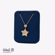گردنبند طلا طرح ستاره و ماه کد N20212