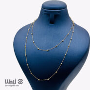 گردنبند رولباسی طرح زنجیری گوی البرنادو کد N16518
