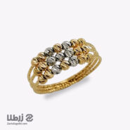 انگشتر زنانه طلا طرح گوی البرنادو کد R20482