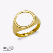 انگشتر طلا طرح سیگنت توخالی کد R19931