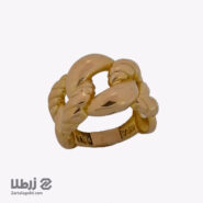 انگشتر طلا طرح کارتیه آینه ای حجمی کد R20930