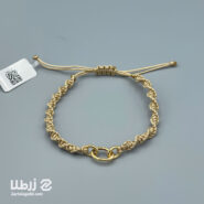 دستبند بندی طلا طرح حلقه های تیفانی کد B21243