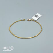 دستبند زنجیری طلا طرح ونیزی کد B20692