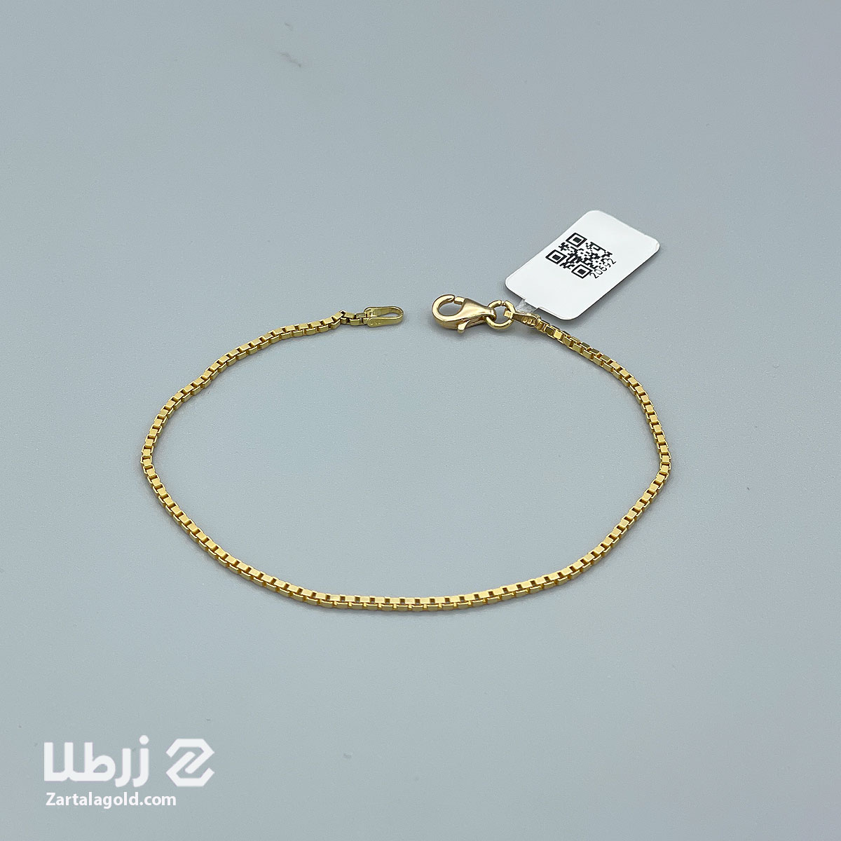 دستبند زنجیری طلا طرح ونیزی دستبند زنجیری طلا طرح ونیزی کد B20692