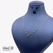 گردنبند طلا طرح چشم نظر و گوی کد N20750