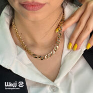 گردنبند کارتیه طلا تراشدار