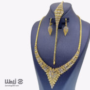 سرویس طلا طرح گل تراشدار
