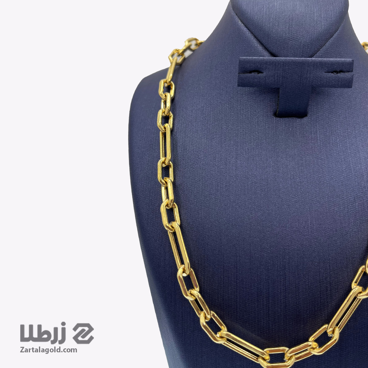 گردنبند طلا قلمدون بافت درشت گردنبند طلا قلمدون بافت درشت